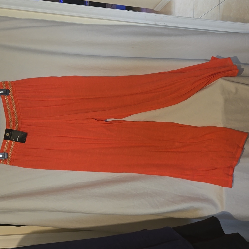 JM Collection Bohemian style flowy wide leg pants, NEW - Picture 6 of 11